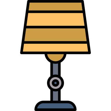 Mobilya lambası simgesi - taslak biçimi