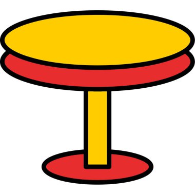 Yemek. Web simgesi basit illüstrasyon