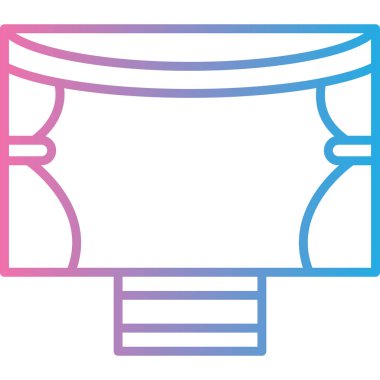 Renk Vektörü Simgesi Tasarım İllüstrasyonu