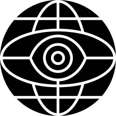 Küresel simge vektör illüstrasyonu