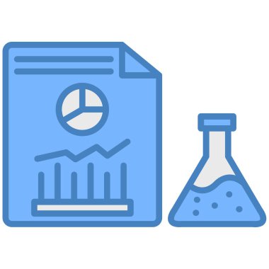 Kağıt ve matara vektör çizgisi simgesi, laboratuvar, test ve kimyasal, simge, vektör simgesi, düzenlenebilir vuruş, doğrusal simge