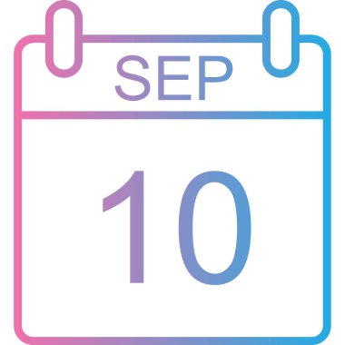 Takvim simgesinin vektör illüstrasyonu