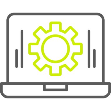 bilgisayar dişli ayarları simgesi