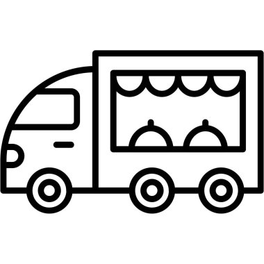 yiyecek ve içecek ikon vektör çizimi