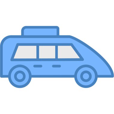 araba simgesi, vektör illüstrasyonu