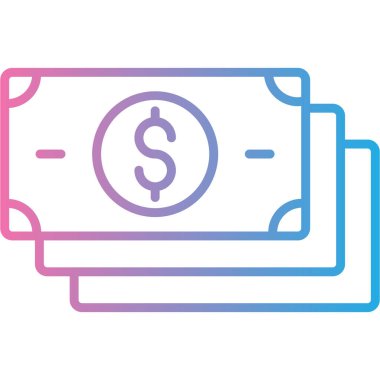 para simgesi, modern basit düz tasarım