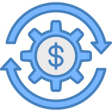 Para ikonu. Web için para simgesi simgelerinin düz çizimi