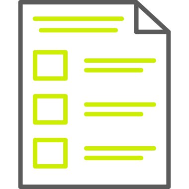 kontrol listesi simgesi, illüstrasyon