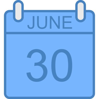 Tek bir günlük takvimde 30. Haziran tarihi