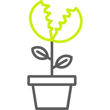 bitki simgesi vektör illüstrasyonu