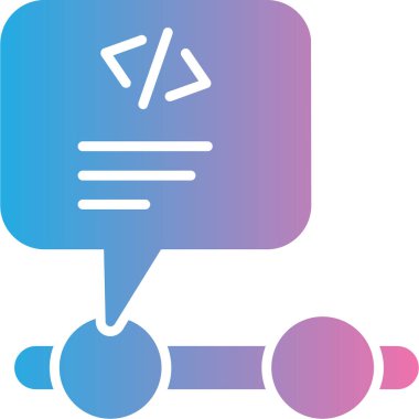 Konuş. Web simgesi basit illüstrasyon