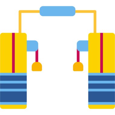 Bir araba simgesinin vektör illüstrasyonu