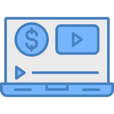 çevrimiçi alışveriş vektör çizgisi simgesi