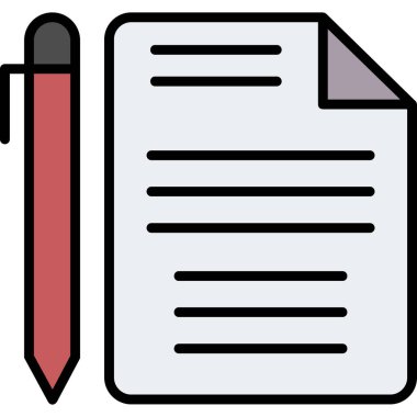 kağıt belge vektör simgesi