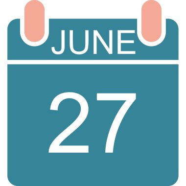 Takvim simgesi tasarımı, vektör illüstrasyonu