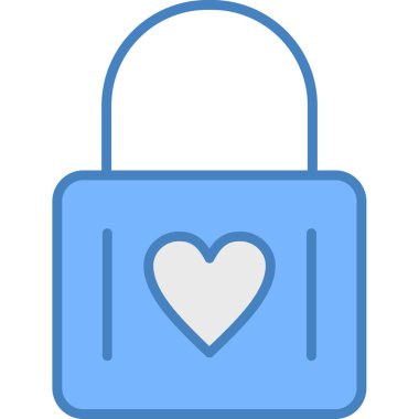 kilit simgesi, basit vektör çizim