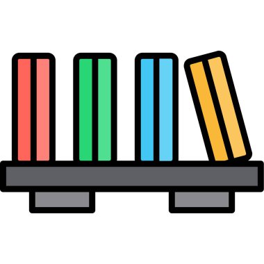 Kitap ikonu. özet vektör illüstrasyonu