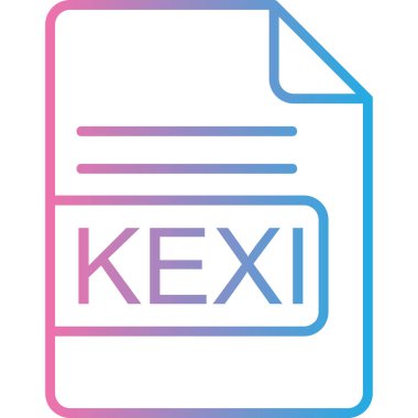 Dosya biçim simgesinin vektör illüstrasyonu