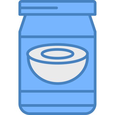 Kavanoz simgesi. Kavanoz vektör simgesi web için düz çizimi.