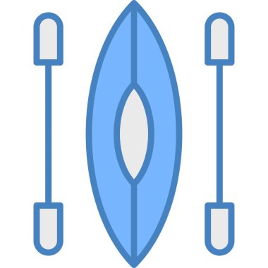 Mavi renk simgesinin vektör illüstrasyonu