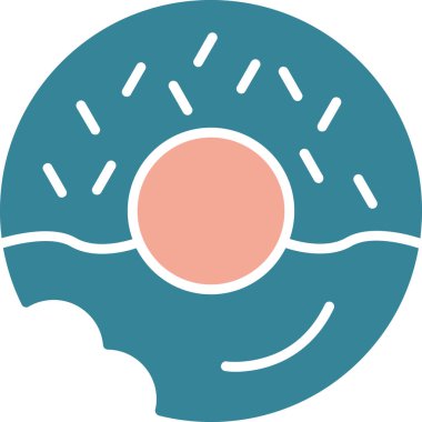 Şirin bir çizgi film simgesinin vektör çizimi