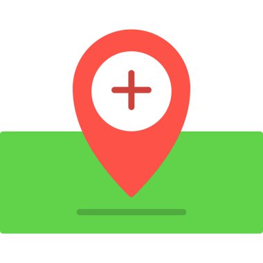 harita pin konumu simgesi düz biçimli