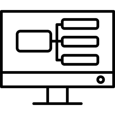 bilgisayar simgesi vektör illüstrasyonu