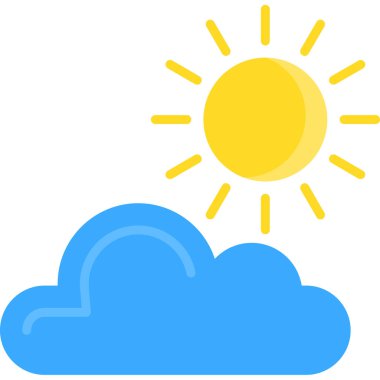 bulut hava kutsal kişilerin resmi, vektör çizim