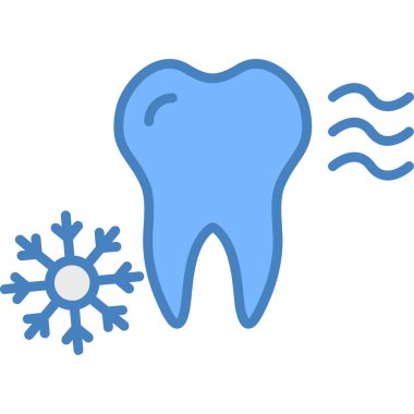 Kar ve kar taneli diş, vektör