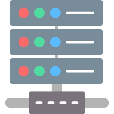 veritabanı web simgesi, basit tasarım