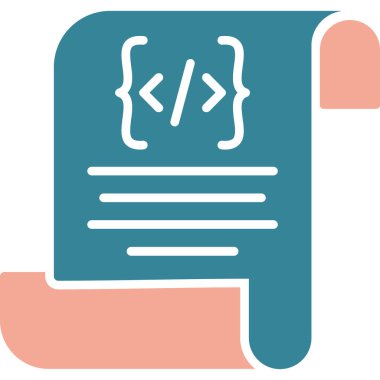 Kodlama. Web simgesi basit illüstrasyon