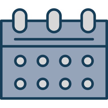 Takvim. Web simgesi vektör illüstrasyonu