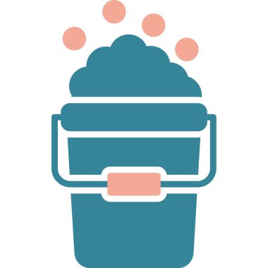 kase ve kupa simgesi, basit vektör çizimi