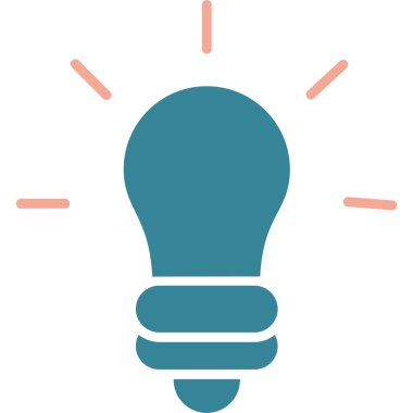 ampul simgesi vektör illüstrasyonu