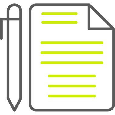 belge dosya simgesi vektör illüstrasyonu