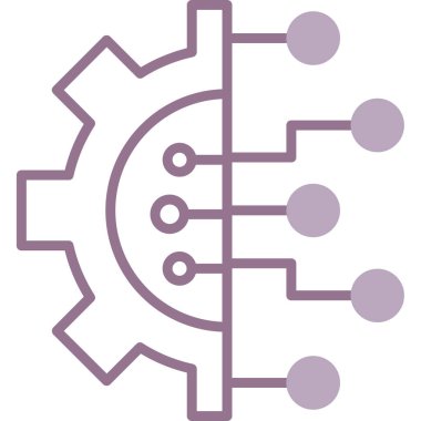 dişli simgesi, vektör çizimi