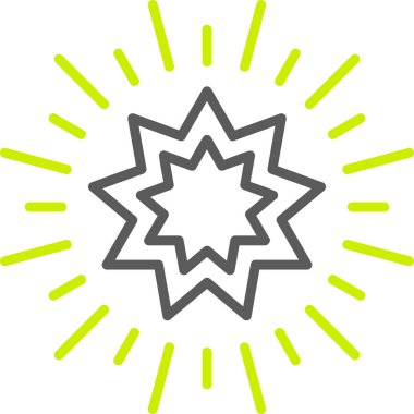 Yıldız simgesi işareti vektör çizim