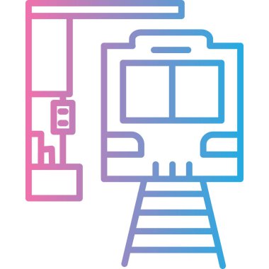 Yazıcı. Web simgesi basit illüstrasyon