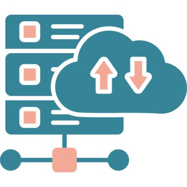 bulut veri aktarım simgesi