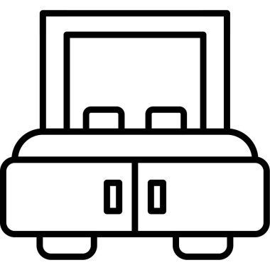 bagaj. Web simgesi basit illüstrasyon