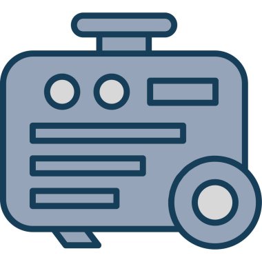 Robot makine robot simgesi ana hatlarını doldurdu