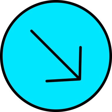 Saat simgesi vektör illüstrasyonu