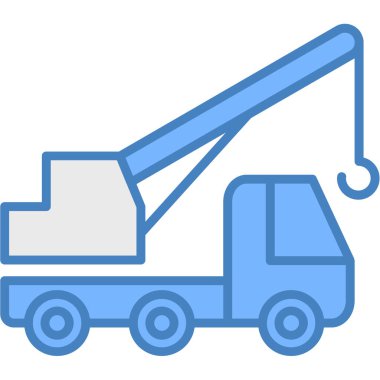 Vinç vinç simgesi ana hatlarıyla doldurulmuş