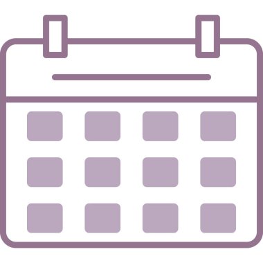 Takvim simgesi vektör illüstrasyonu