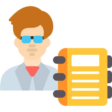 iş yönetimi düz simgeleri vektör illüstrasyonu