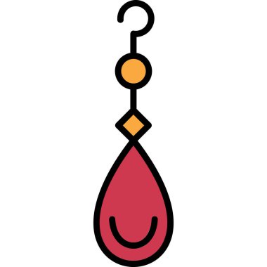 Kolye simgesi vektör illüstrasyonu