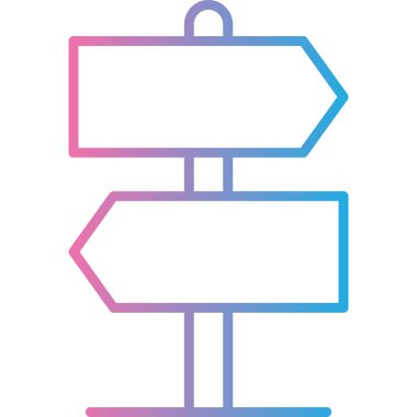 Yön. Web simgesi basit illüstrasyon