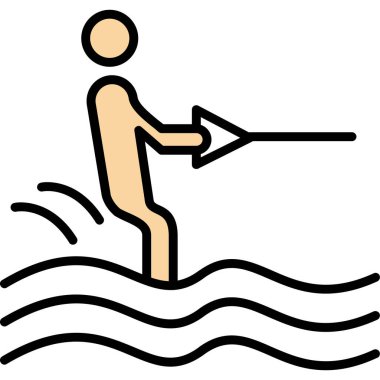 Yüzme havuzu simgesi ana hatlarıyla