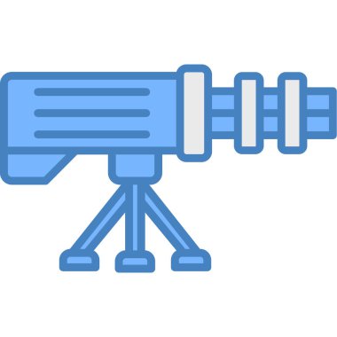 uydu simgesi. Web için teleskop vektör simgelerinin basit illüstrasyonu