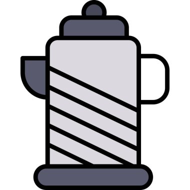 Kahve. Web simgesi basit illüstrasyon